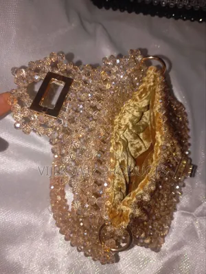 Triangle Champagne Gold Bag