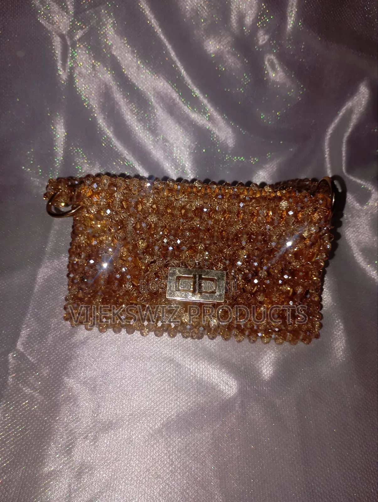 Triangle Champagne Gold Bag
