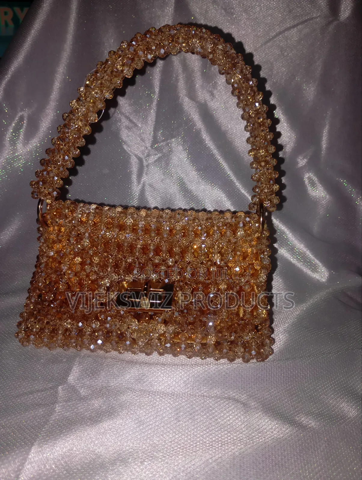 Triangle Champagne Gold Bag