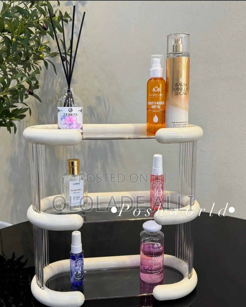 3 Layers Acrylic Multifunctional Storage Rack