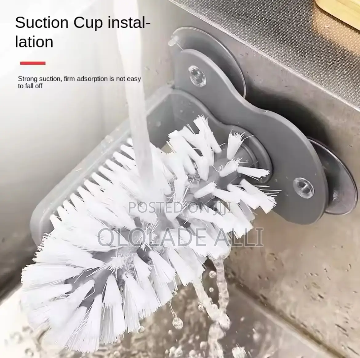 Detachable Suction Cup Washing Brush, Multi-Functional Milk
