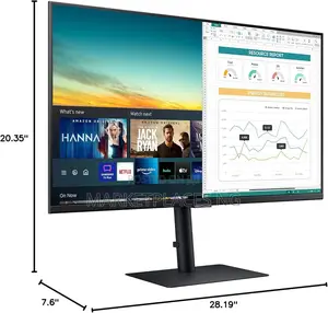 Samsung 32′′ M5 Smart Monitor – Fhd, Streaming Apps, Dex, Airplay