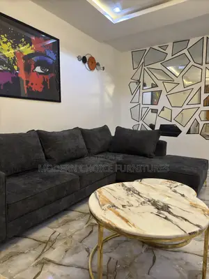 L Shaped Sofa With 2 Accent Chair Up for Grab