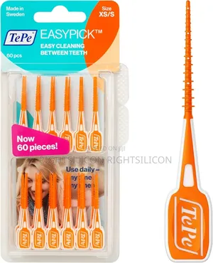 Usa Tepe Easypick Toothpicks, Orange, Iso Xs-S, 60pcs, Dental Plaque