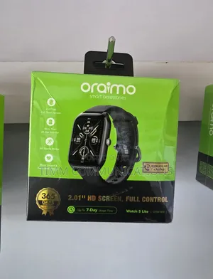 Oraimo Watch 5 Lite - 2.01” Hd Screen, Wireless Call, New