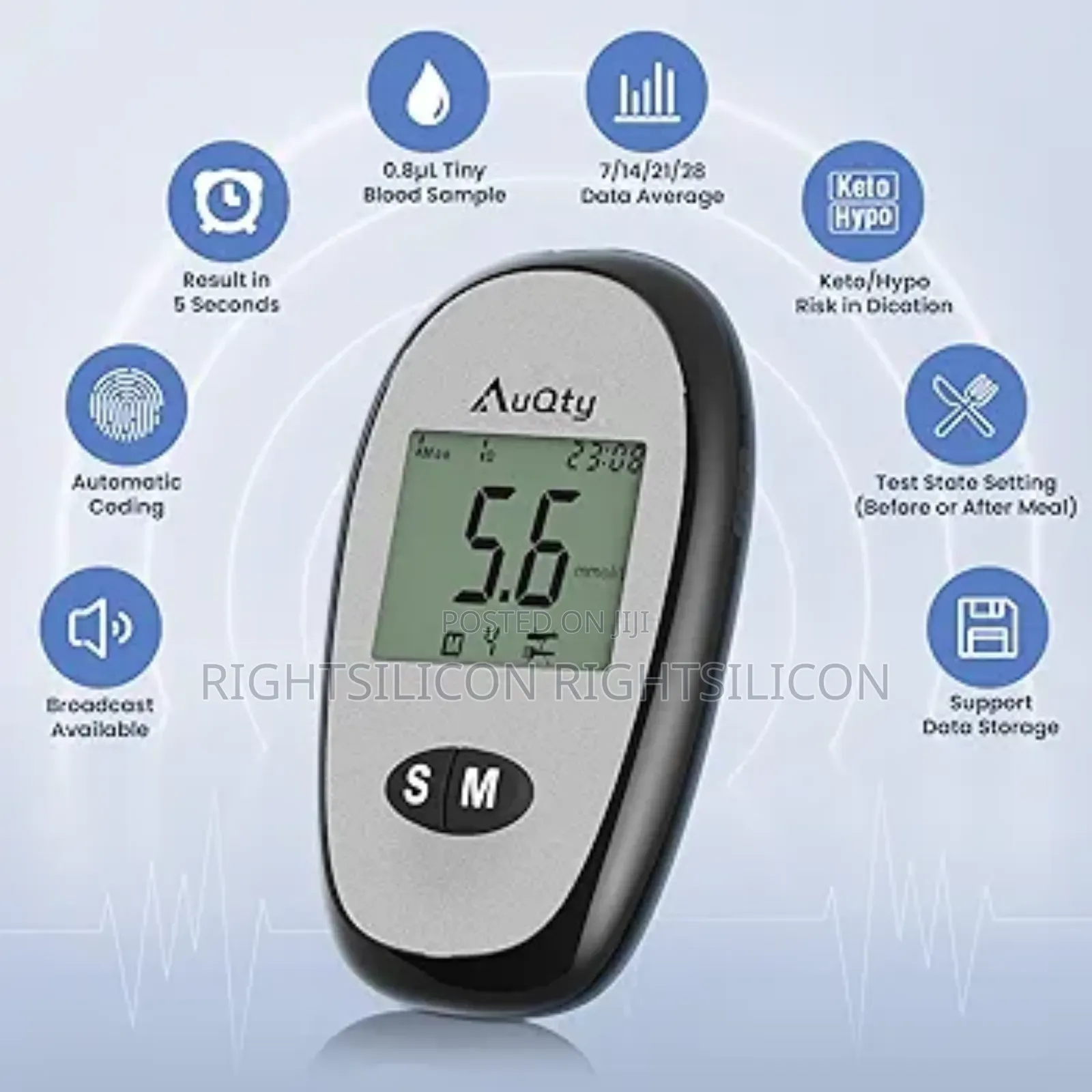 Usa Auqty Blood Glucose Meter With Individually Wrapped