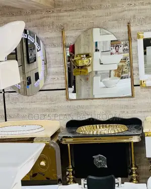 Royal Gold Cabinet With Mirror