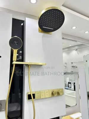 Ideal Brush Gold Thermostatic Conceal Shower Mixer