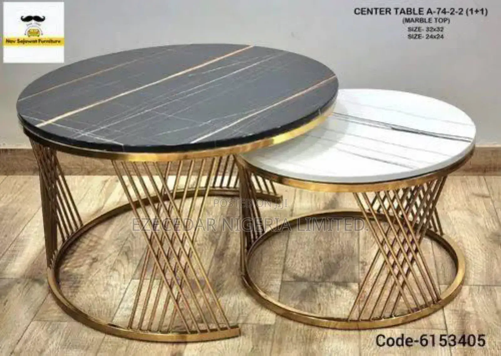 Luxury Double Center Table. Quality Steel Made