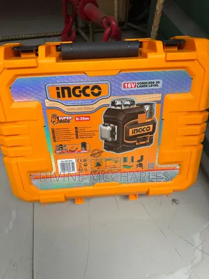 Ingco 16v Cordless 3d Laser Level, Model Hll301201