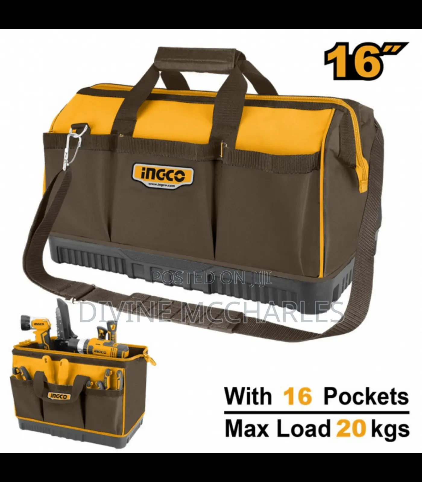 Ingco Htbg08 16" Tool Bag