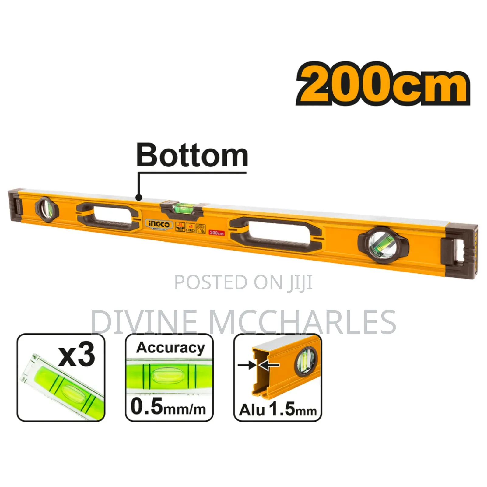 Hsl08200
Spirit Level Bar 200cm Hsl08200