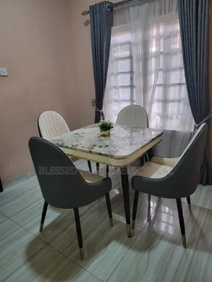 Marble Dining With 4 Chairs