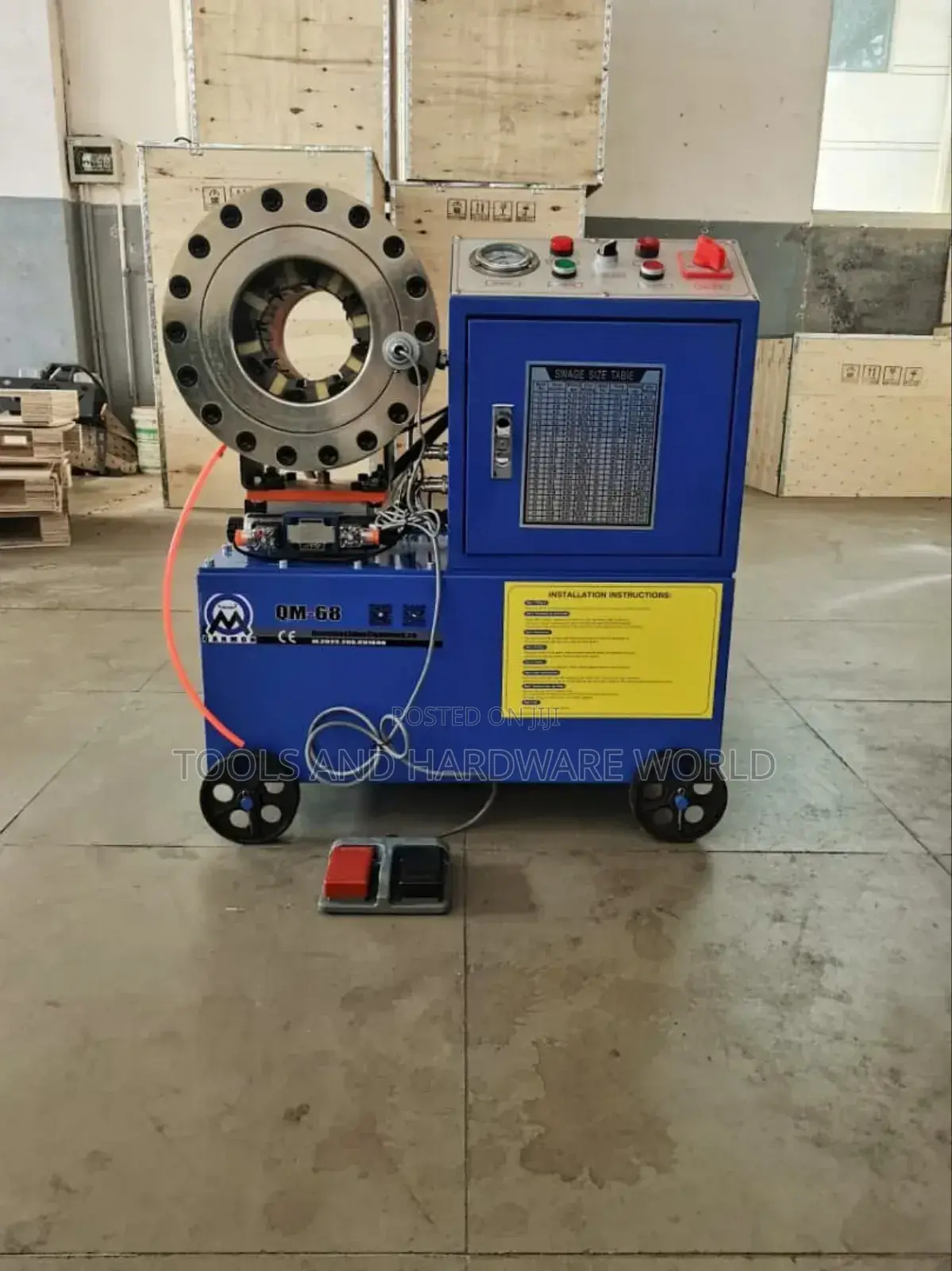 Hydraulic Hose Clipping Machine