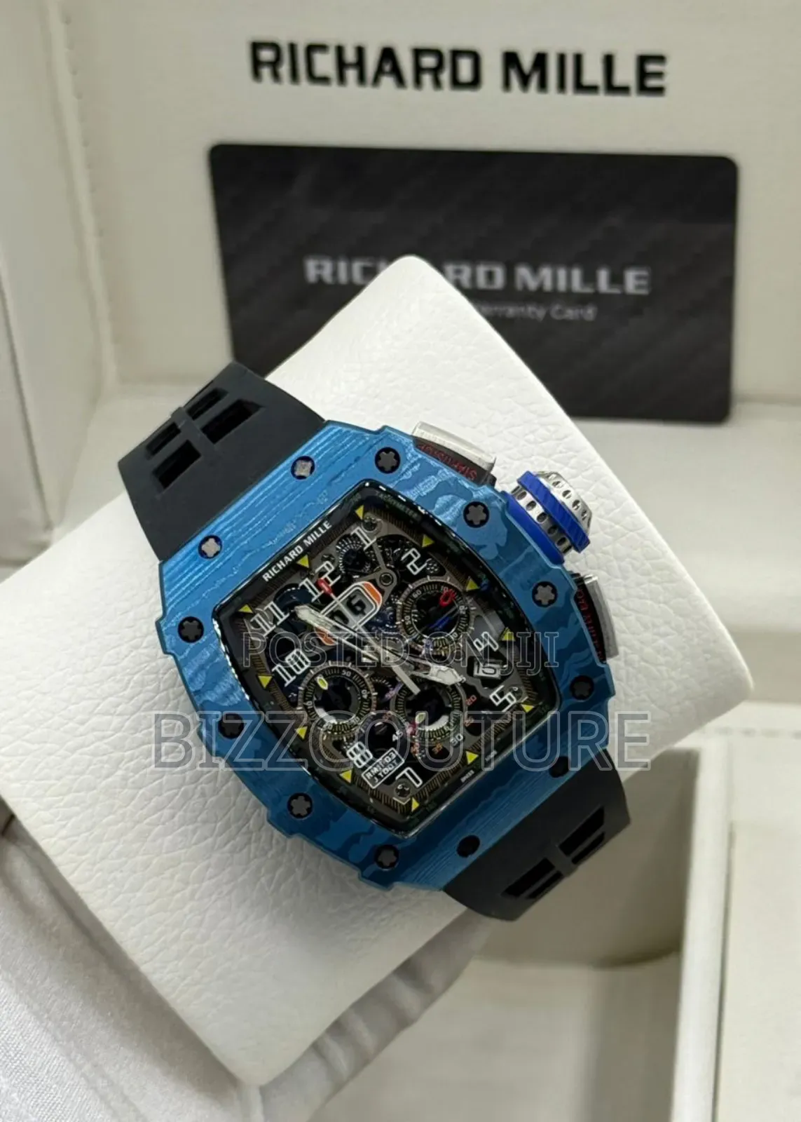 Original Richard Mille Black Rubber Strap, Mechanical Watch