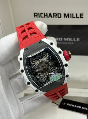 Original Richard Mille Red Rubber Strap, Mechanical Watch