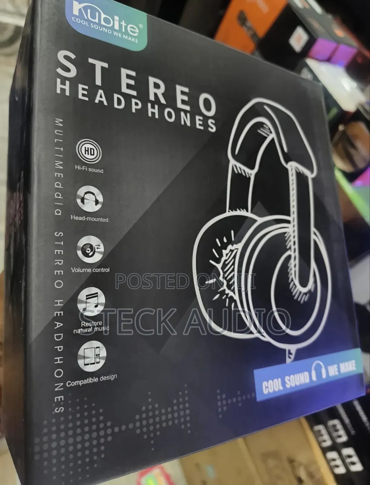 Professional Kubite Headphone for Audio and Studio Sound Recording