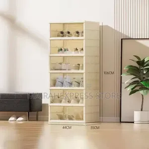 6 Layer Foldable Multipurpose Storage With Wheel