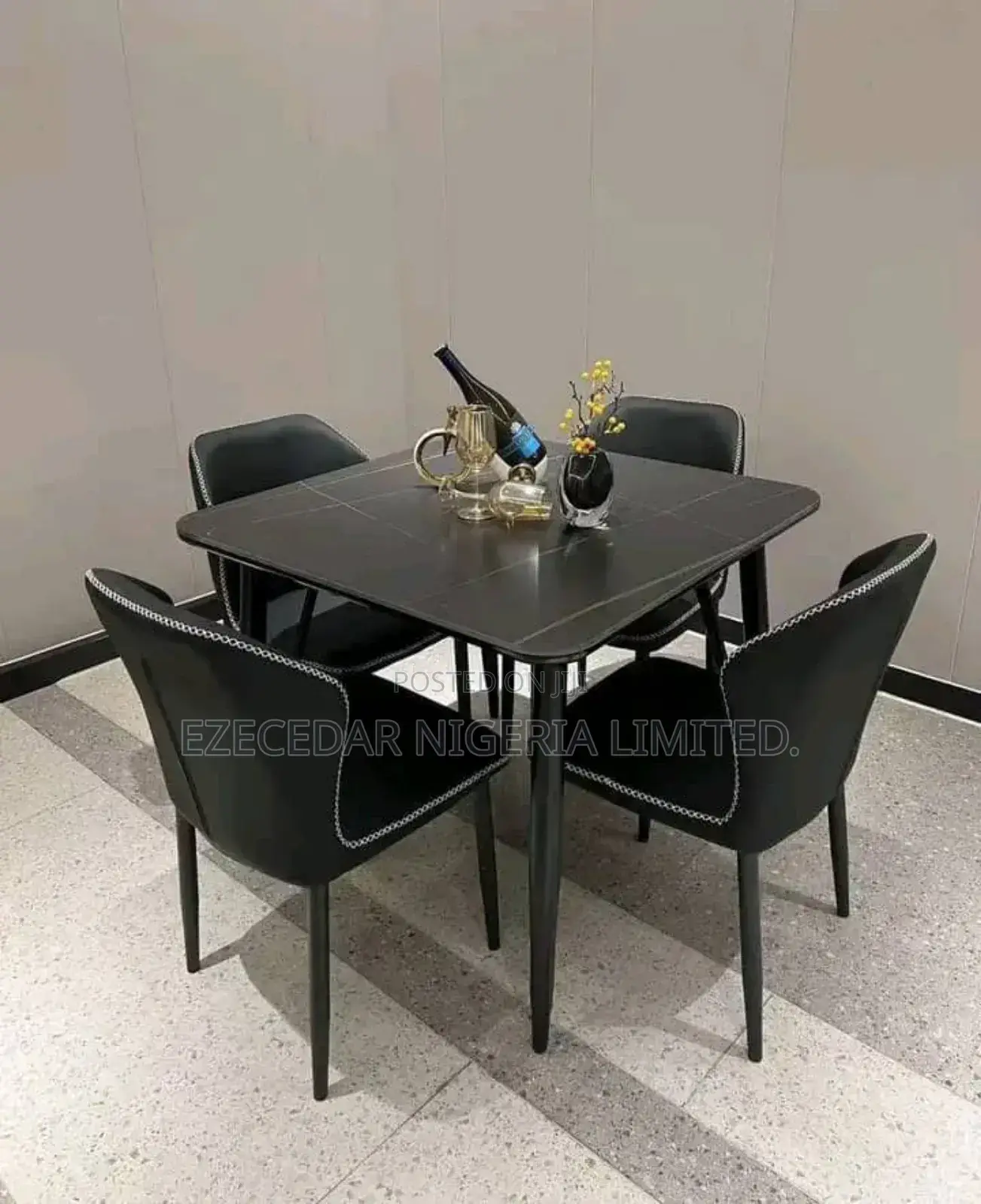 All Black Quality Dinning Set.