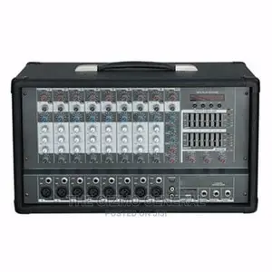 Professional 8 Channels Mixer Amplifier USB SD Card-