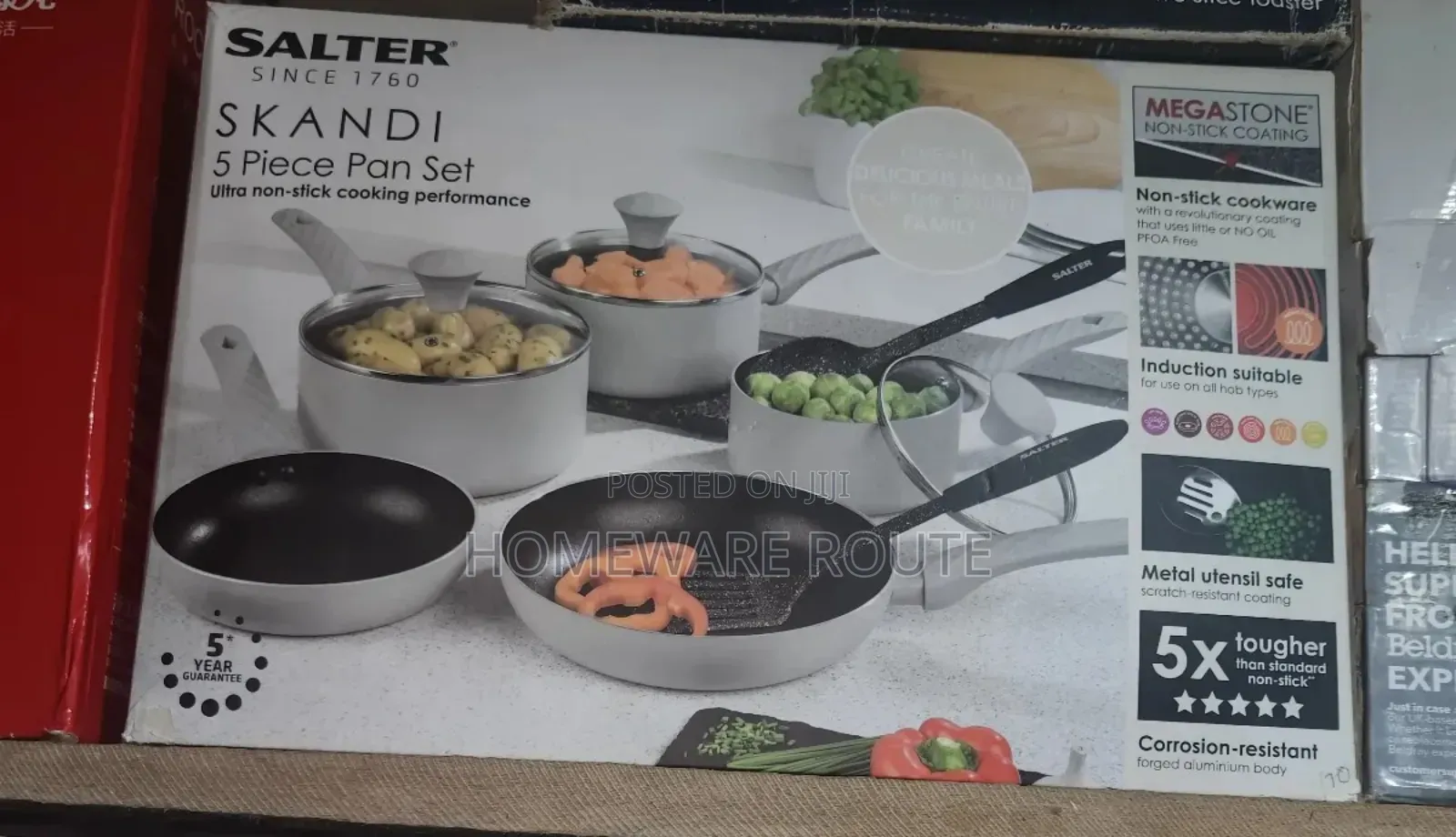Salter Skandi Non Stick 5 Pot Set
