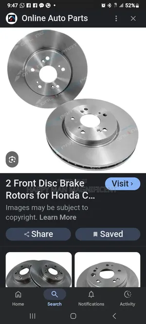Front Brake Disc CRV 2007 to 2016