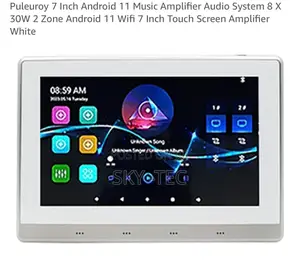 Sky-Tec 7inch 2zone 4channels 240watts Wall Keypad Internet Amplifier