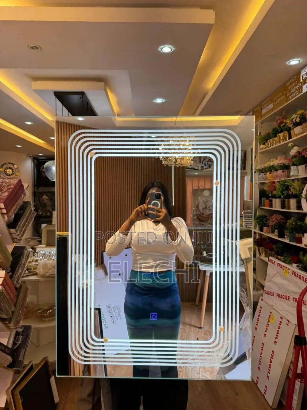 Square Led Mirror 80cm (Bathroom)