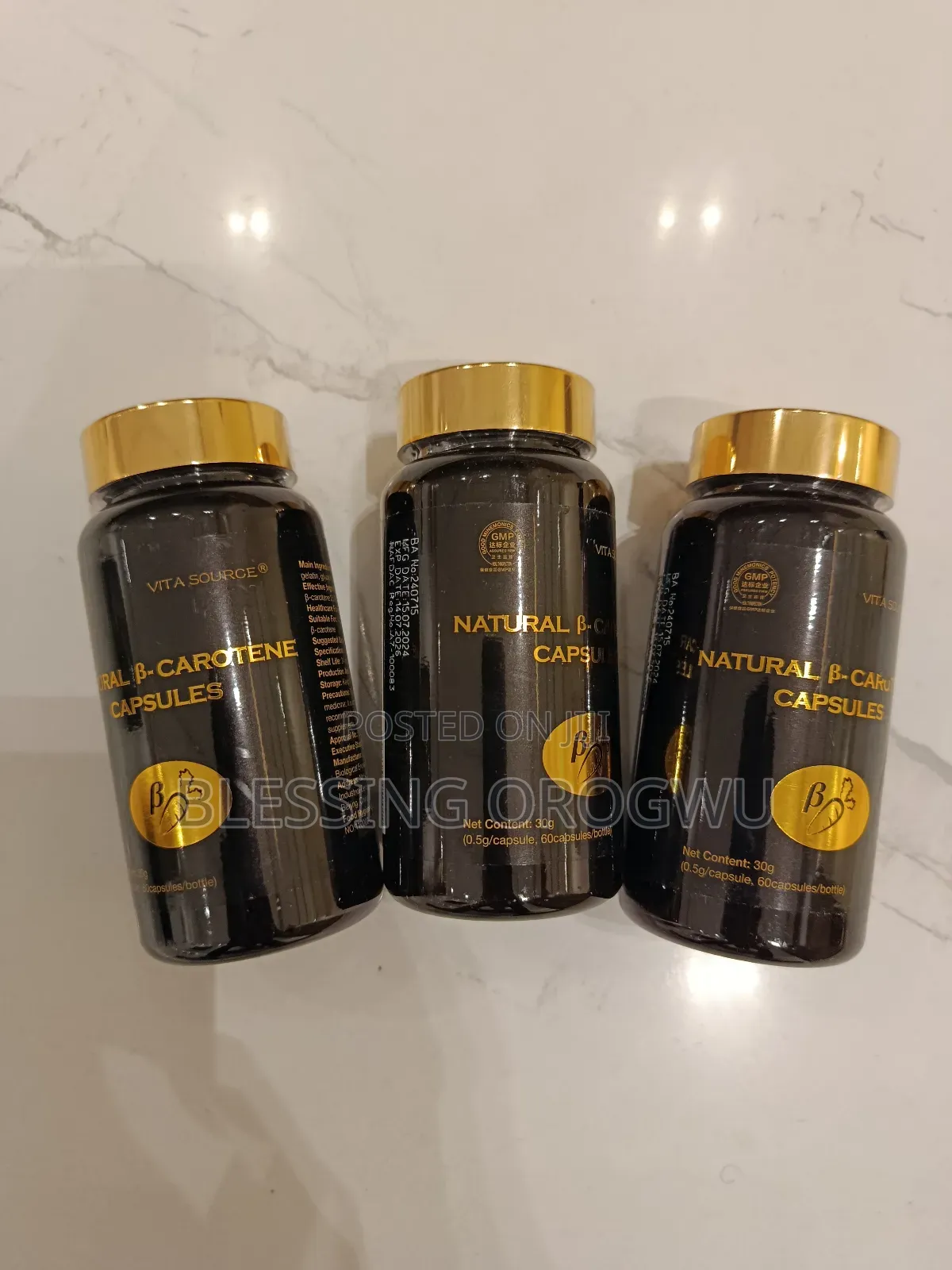 Natural B-Carotene Supplements