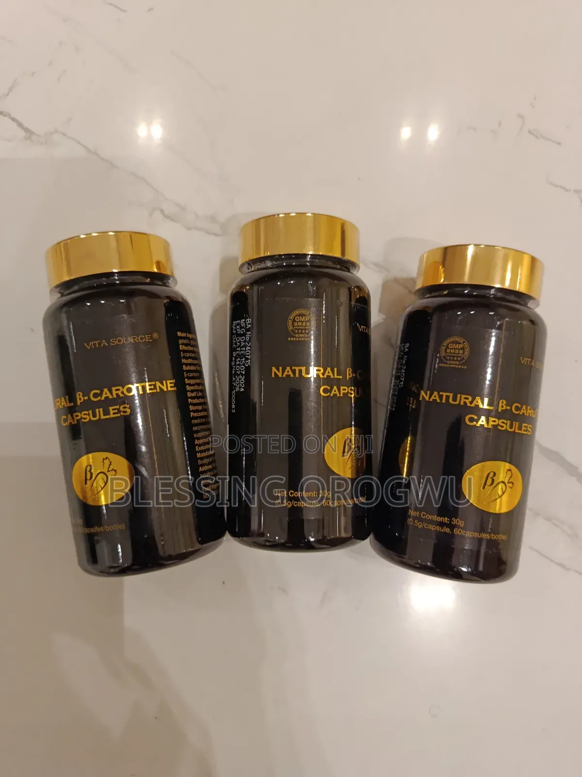 Natural B-Carotene Supplements