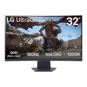 Lg 32gs60qc 32” Ultrageartm Qhd, 1ms (Gtg), 180hz Curved Gaming