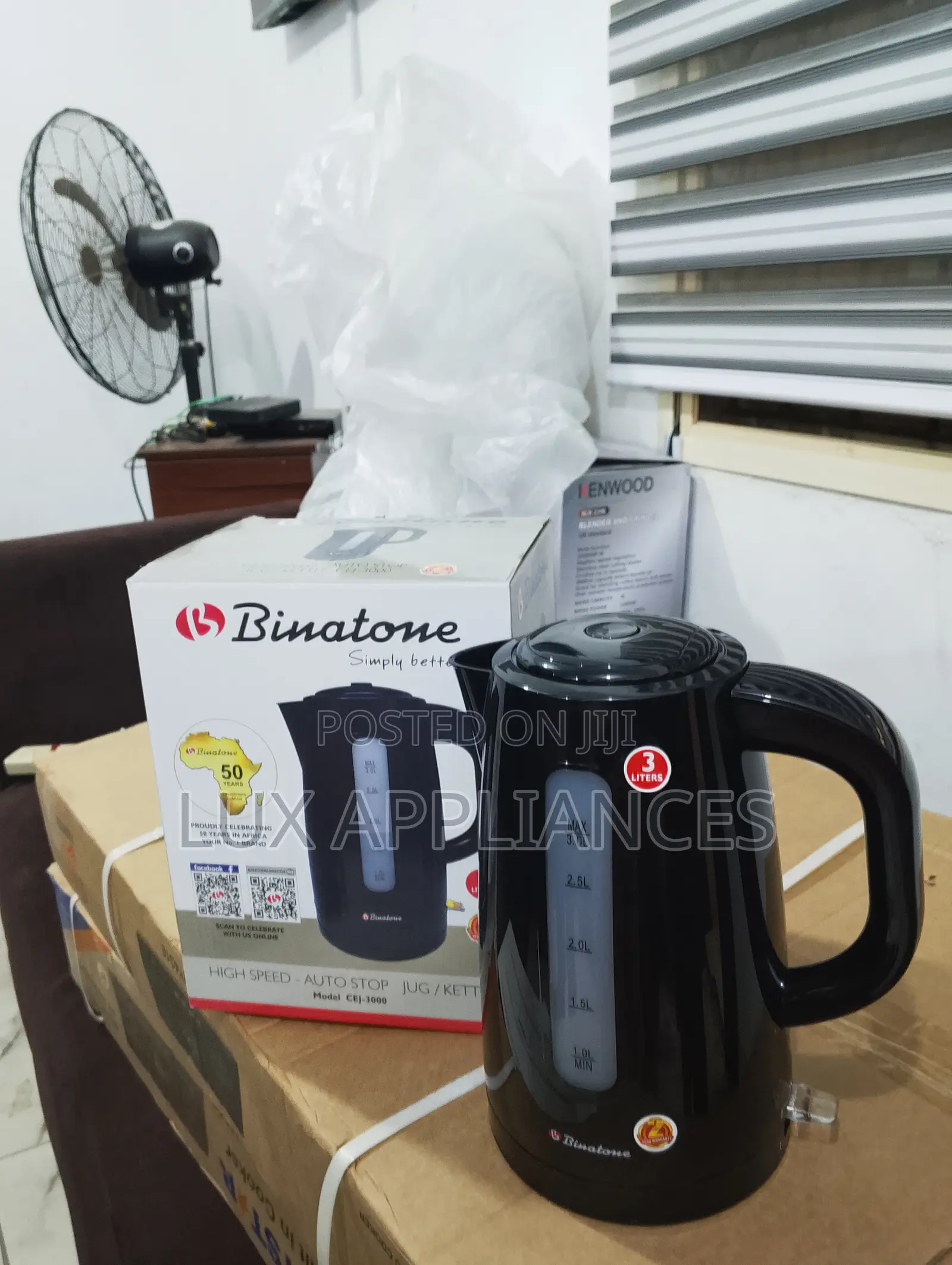 Binatone Instant Electric Kettle Cej-3000