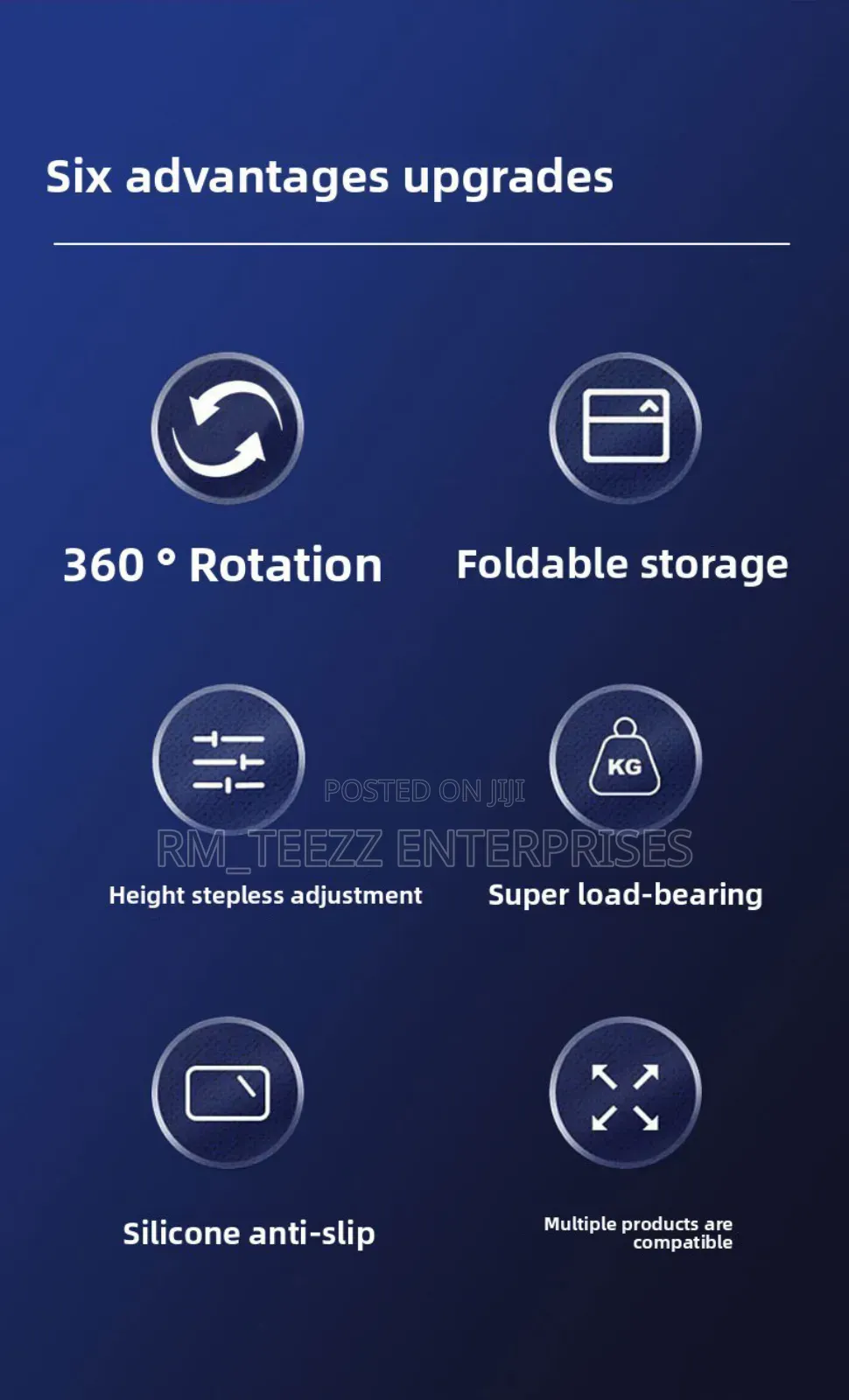 360° Rotating Foldable and Adjustable Laptop Stand
