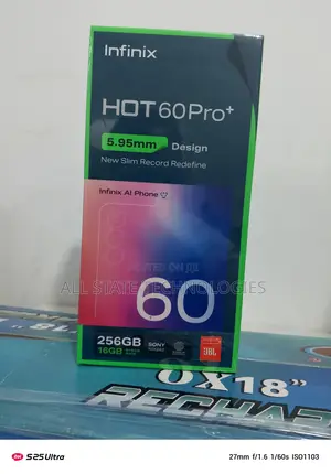 New Infinix Hot 60 Pro+ 128 GB Black