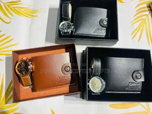 Boxed Wristwatch and Wallet Set