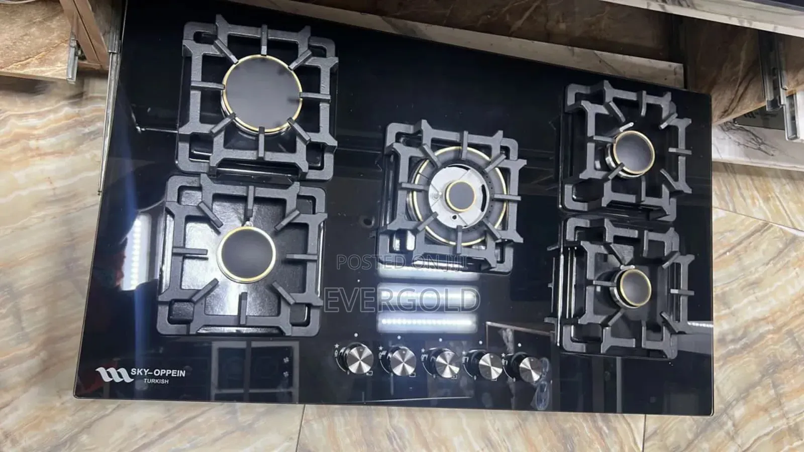 5 Burner Built-in All Gas Available