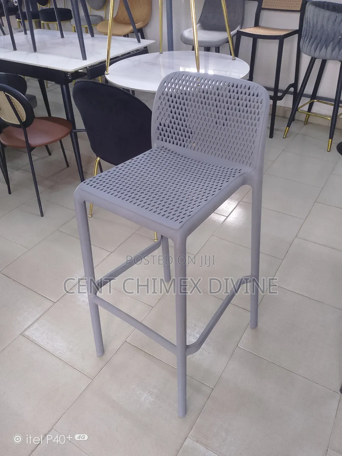 Classic Design Fiber High Stool