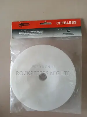 M14x2 180mm(7") Rubber Backing Pad W/Arbor Hole
