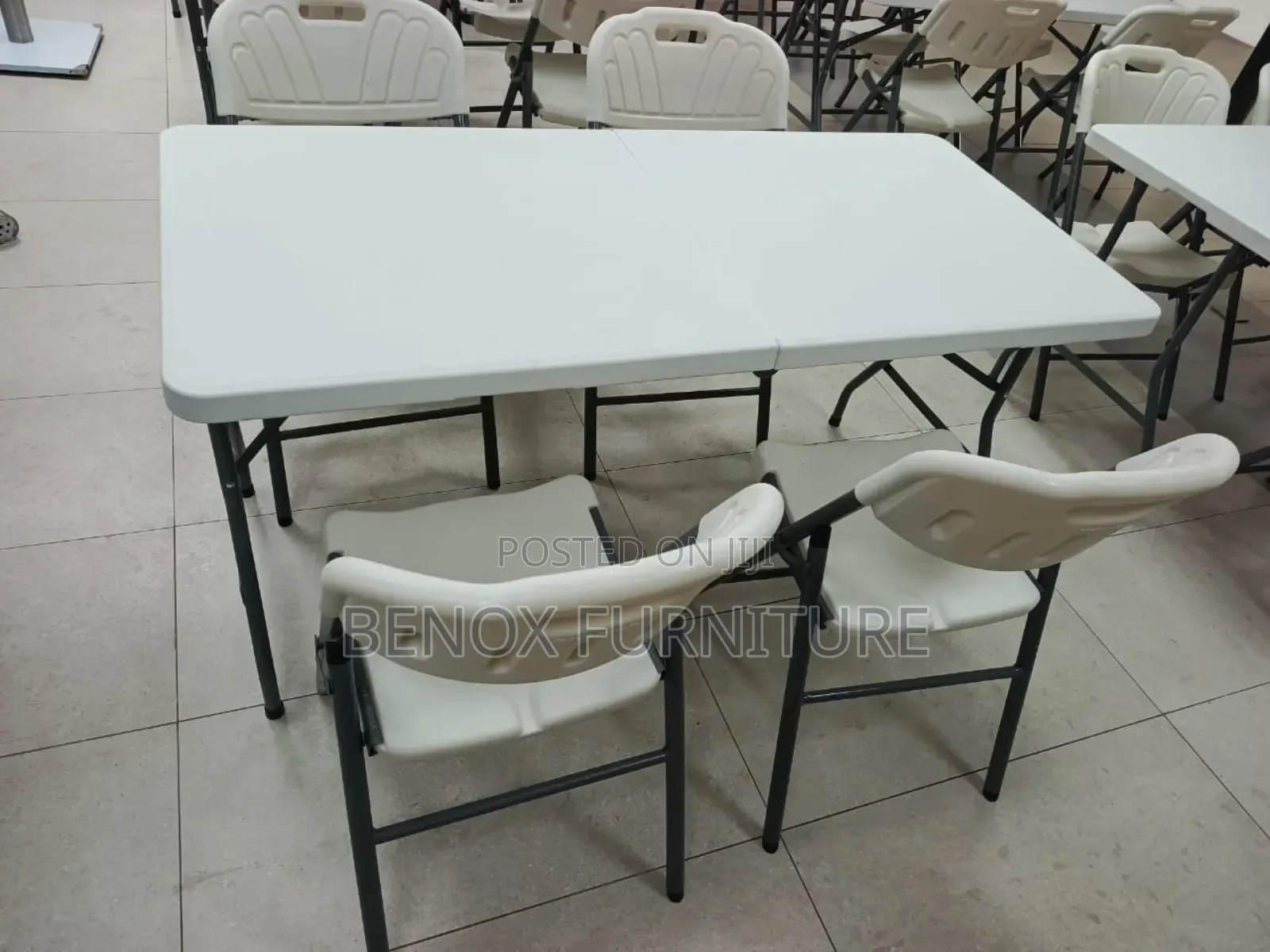 Plastic Table and 4 Chairs