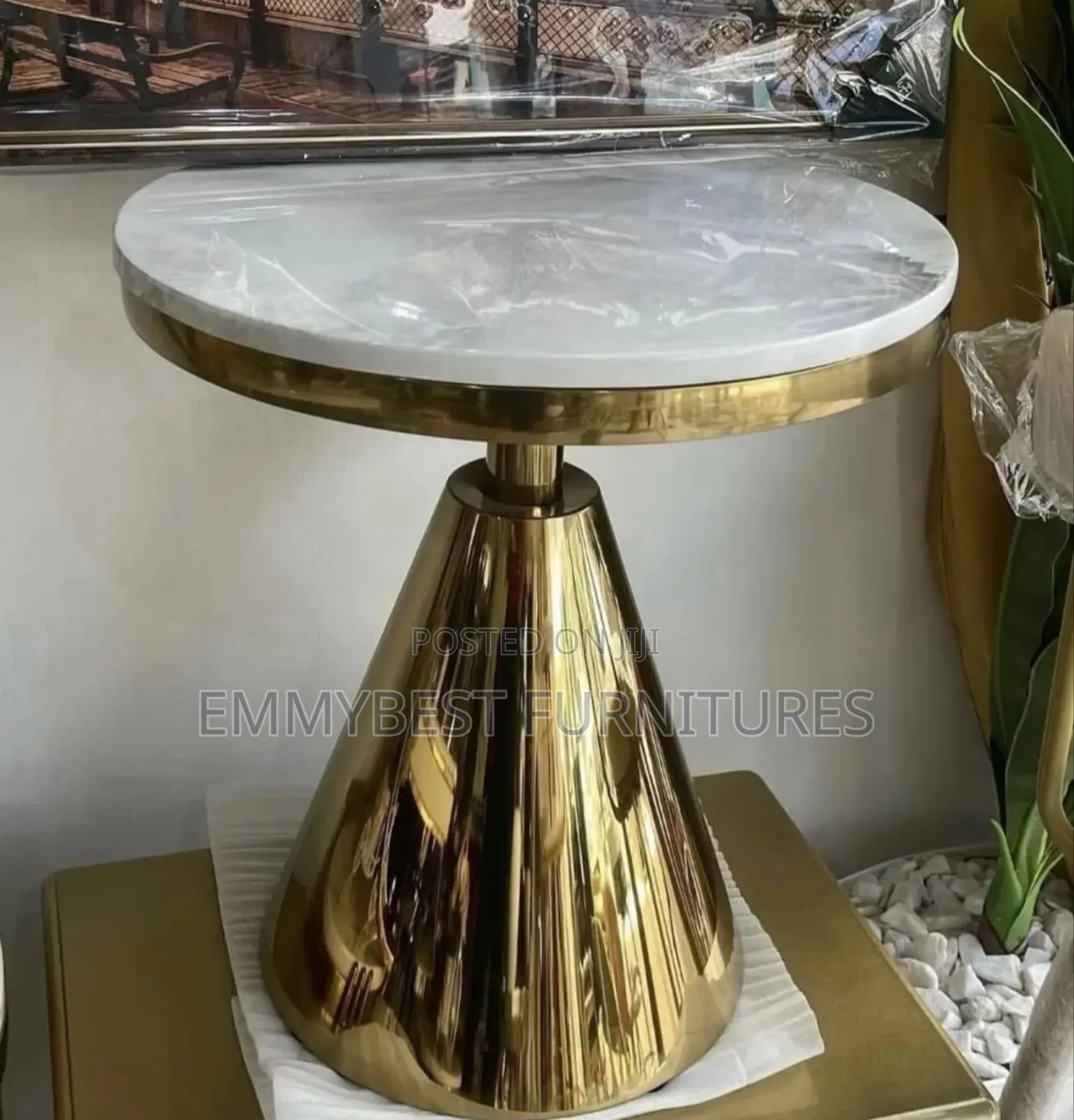 Golden Side Table.