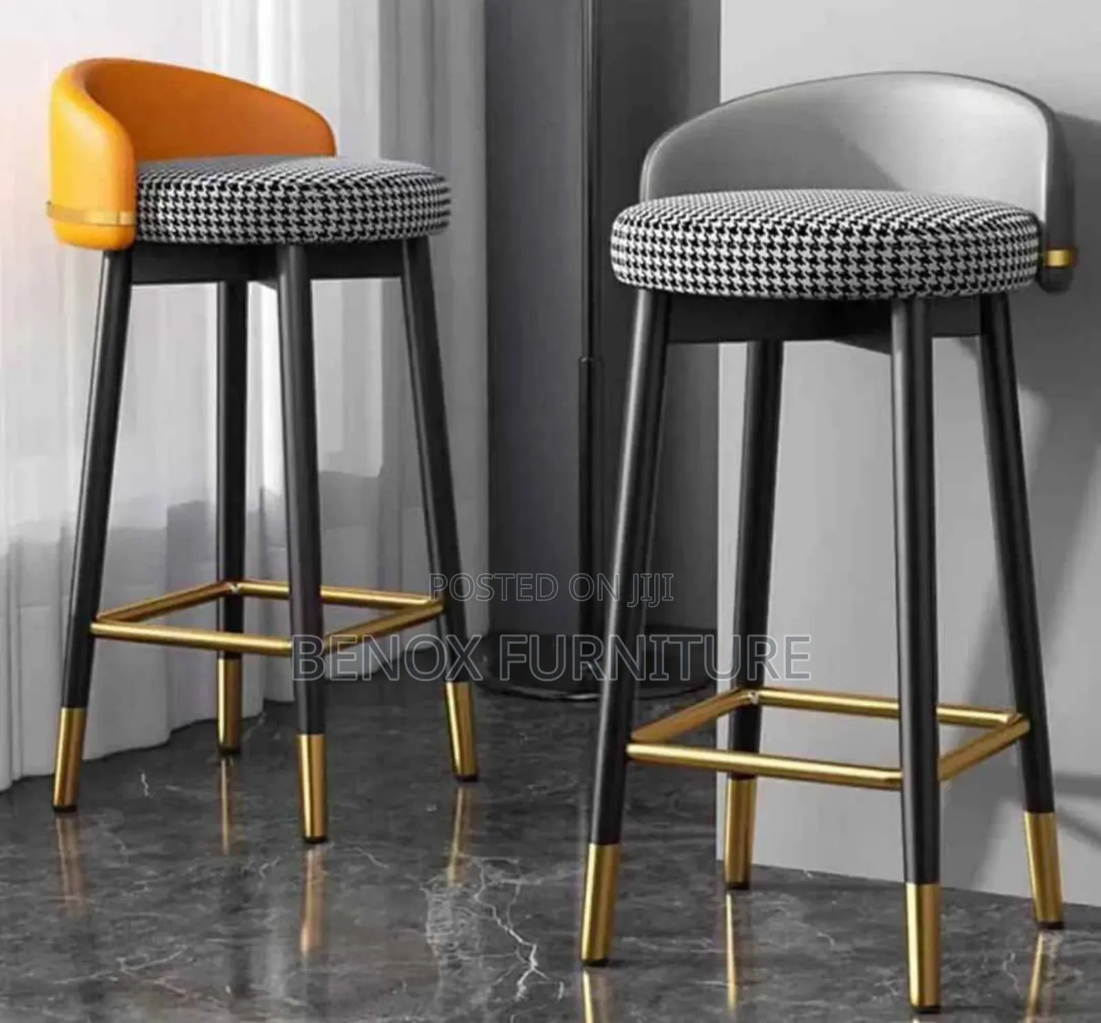 Executive High Quality Fabric Barstools
