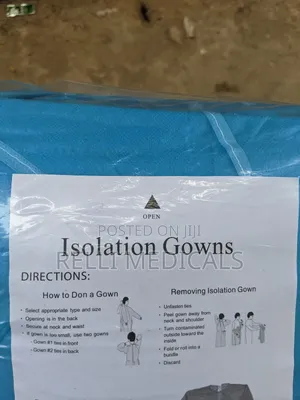 Isolation Gown Blue and Yellow (Pack of 10)