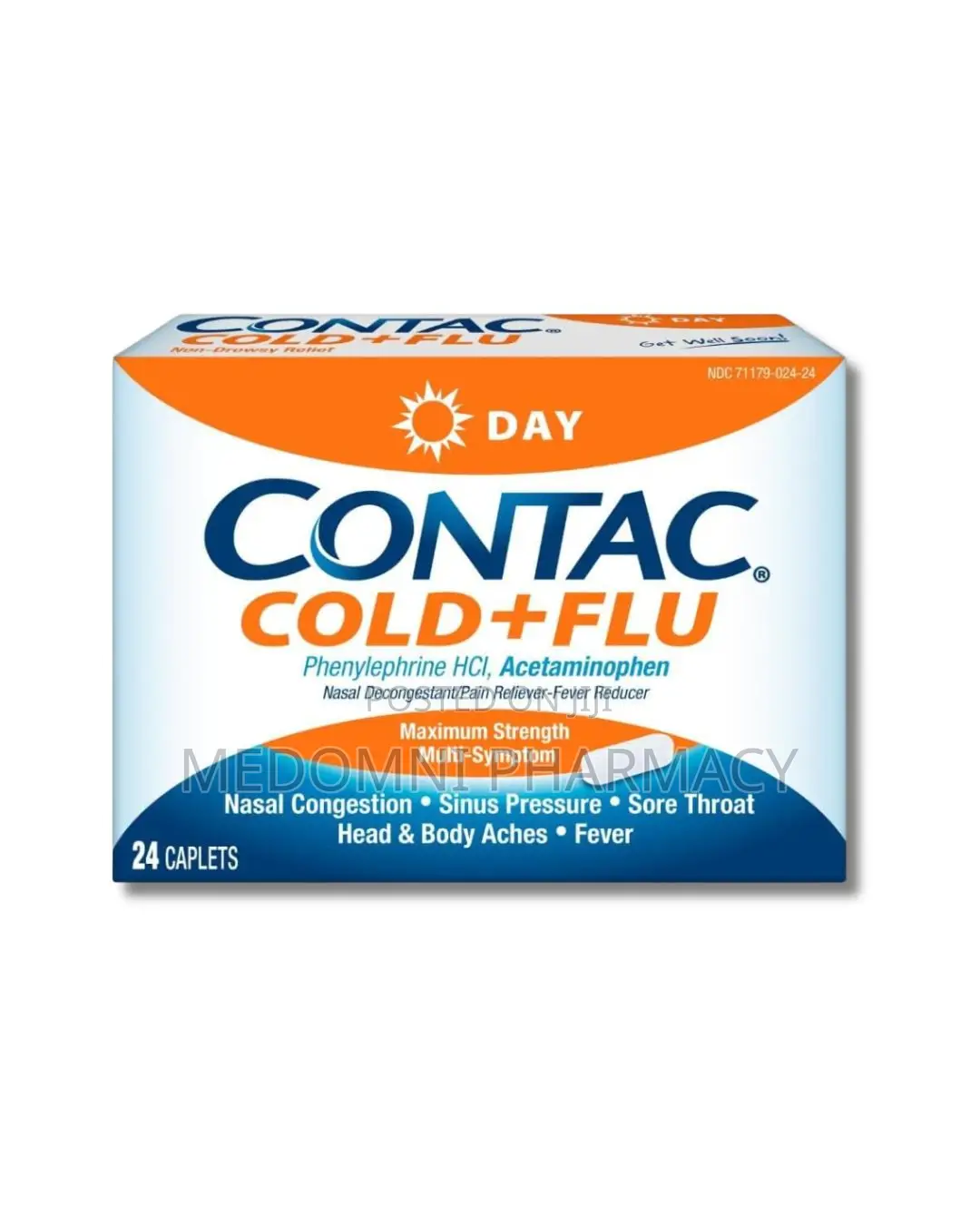 Contac Cold + Flu, 24 Caplets