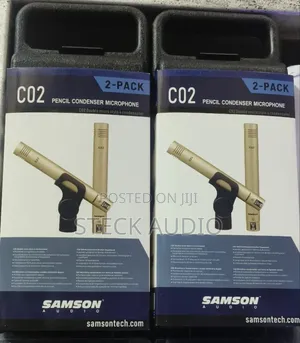 Samson Co2 Pencil Condenser Microphone,Shock Mount Mic Clips