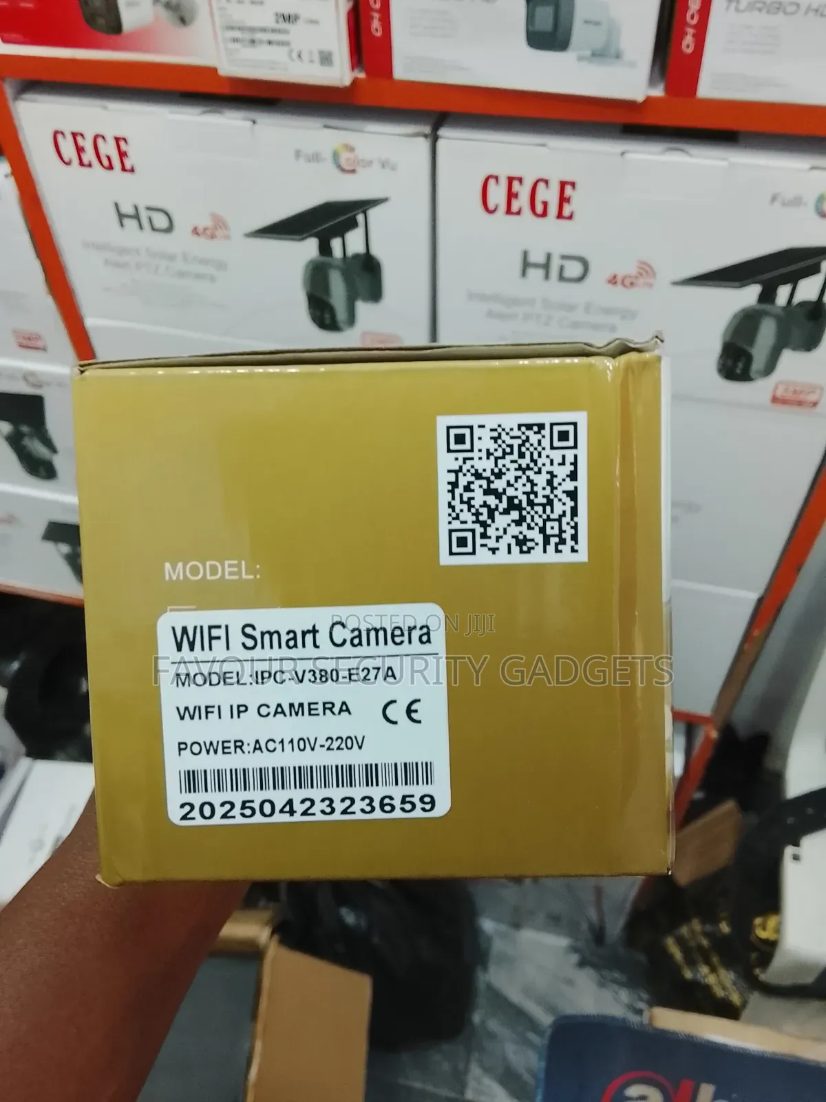 PTZ Wifi Bulb Camera Dual Lens