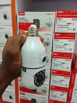 PTZ Wifi Bulb Camera Dual Lens