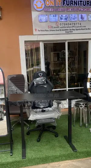Ultimate Combo 1.4m Electric Adjustable Desk + Furgle Gaming Chair