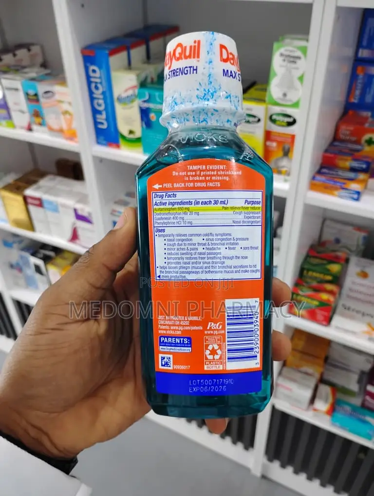 Dayquil Vapocool Severe Cold Flu + Congestion Relief Liquid