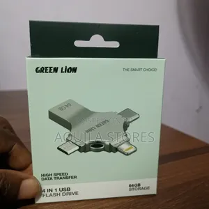 Green Lion 4-in-1 Usb Flash Drive With 64gb Storage