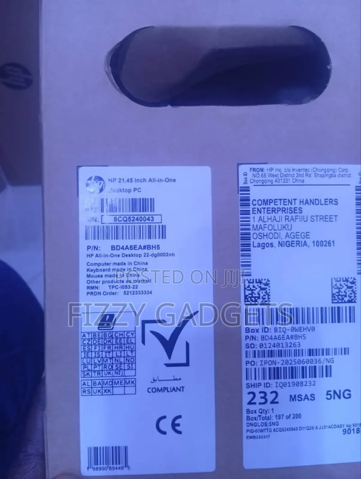 New Desktop Computer HP AiO 22 8GB Intel Core I3 SSD 512GB